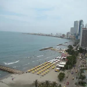 , Vista A La Ciudad Antigua Y Playa Apartamento Cartagena